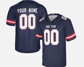 Camiseta personalizada de los Navy Patriots: añade nombre y número, tallas para adultos