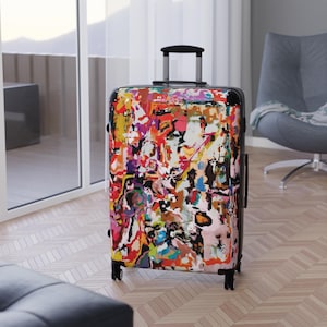 Koffer Kleurrijke Bagage Reisaccessoire Vakantiekoffer Weekendreiskoffer Veelkleurige koffer voor vrouwen Unieke koffer voor mannen