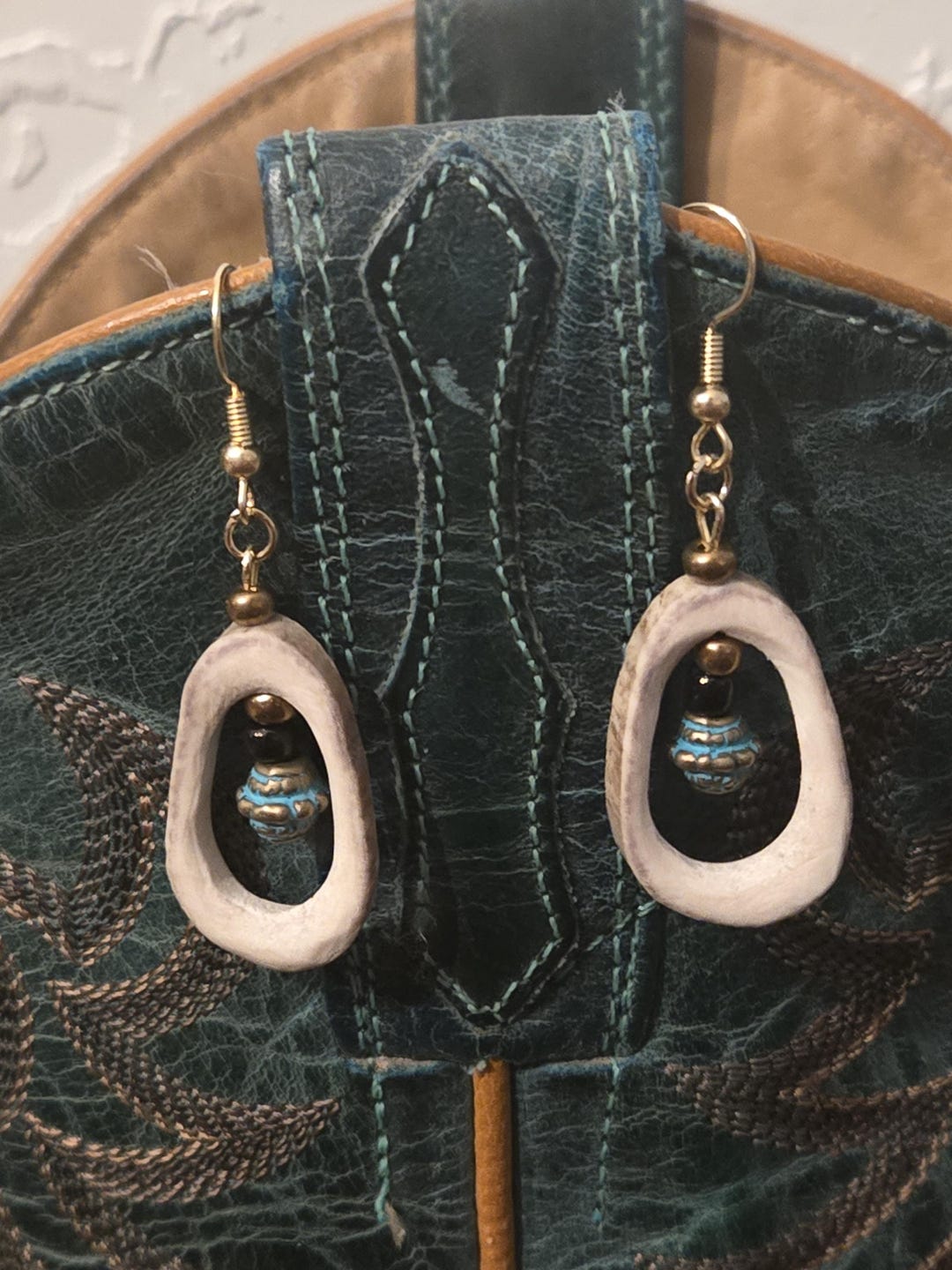 Earring Drop Ozett Gold - Elk Accessories