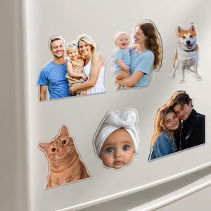 Regalo personalizado para el Día del Padre, imán con foto personalizado, imán con foto familiar, imán con foto para abuelo, imán con foto para papá e hijos.