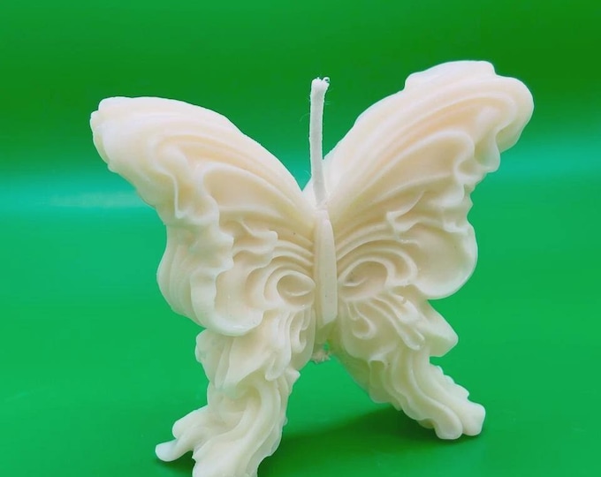 Scented handmade butterfly-shaped candle