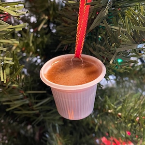 Cafecito Espresso Coffee Christmas Ornament *Original Listing