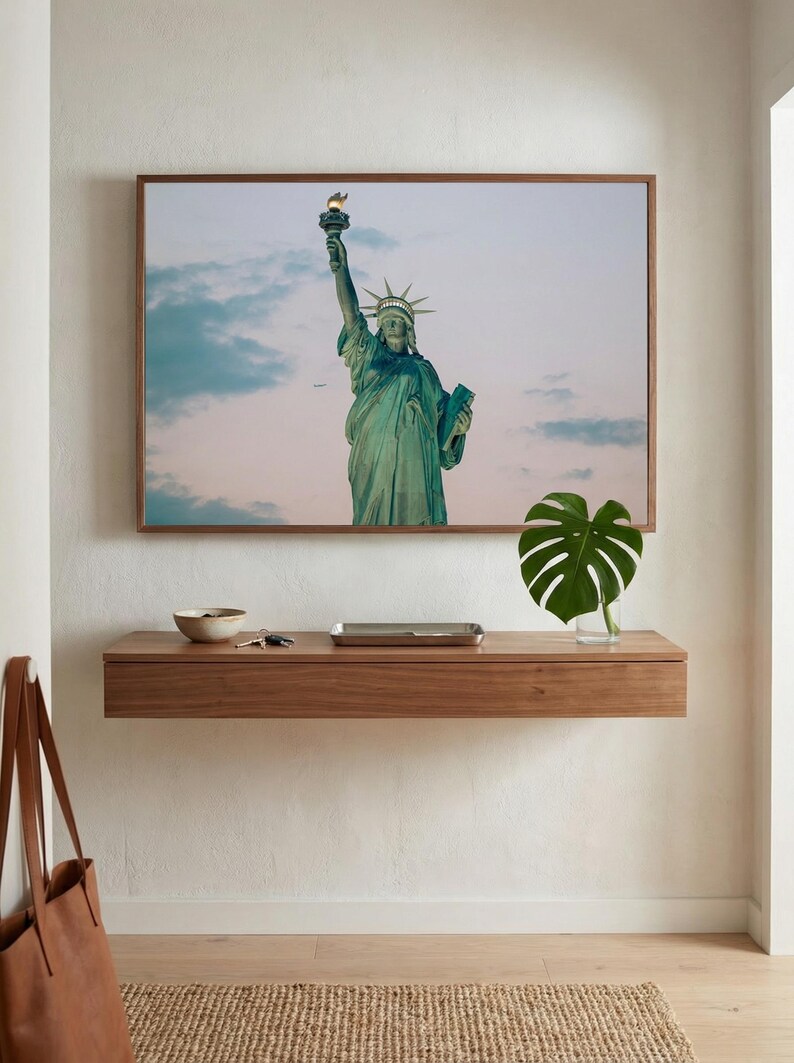 Statue of Liberty Poster NYC Landmark Photography Print New York Wall ...