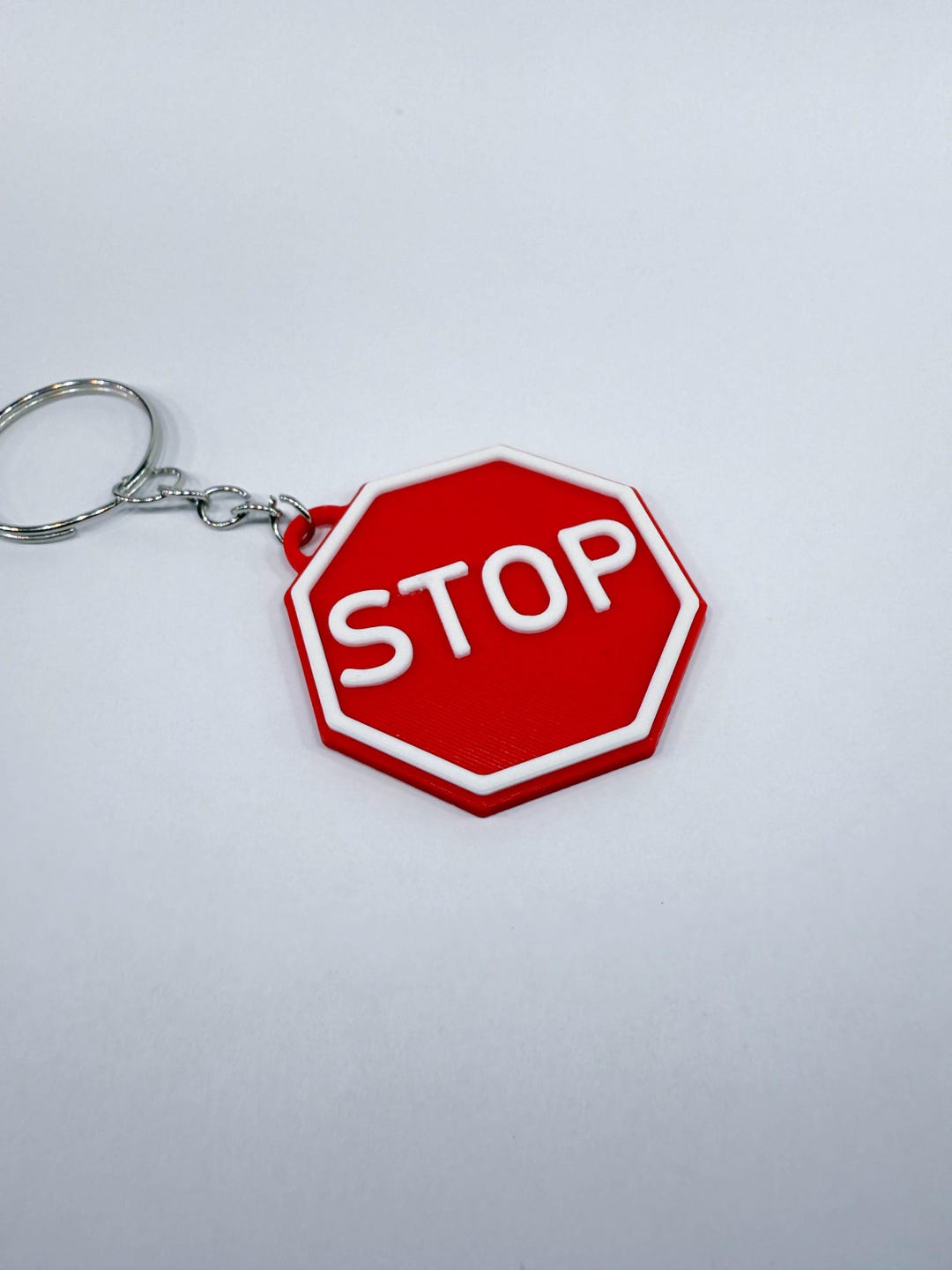 Road Sign Keychain Stop Sign Keychain – Gift Idea for Car Fans or for a Driver's License ...