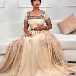 Modern Ethiopian and Eritrean Habesha Kemis - Habesha dress