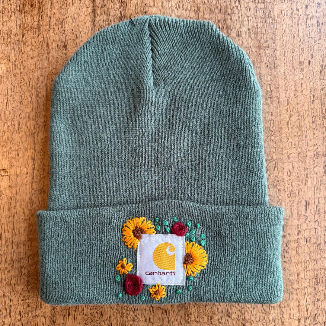 Hand Embroidered Stocking Cap - Etsy