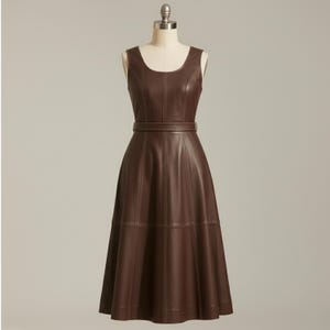 Leather Flare Dress - Etsy