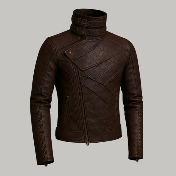 【Anyone more】Maron Two Way Collar Leather Jacket Bomber Jacket Shane Maroon Color Lambskin Leather Jacket For