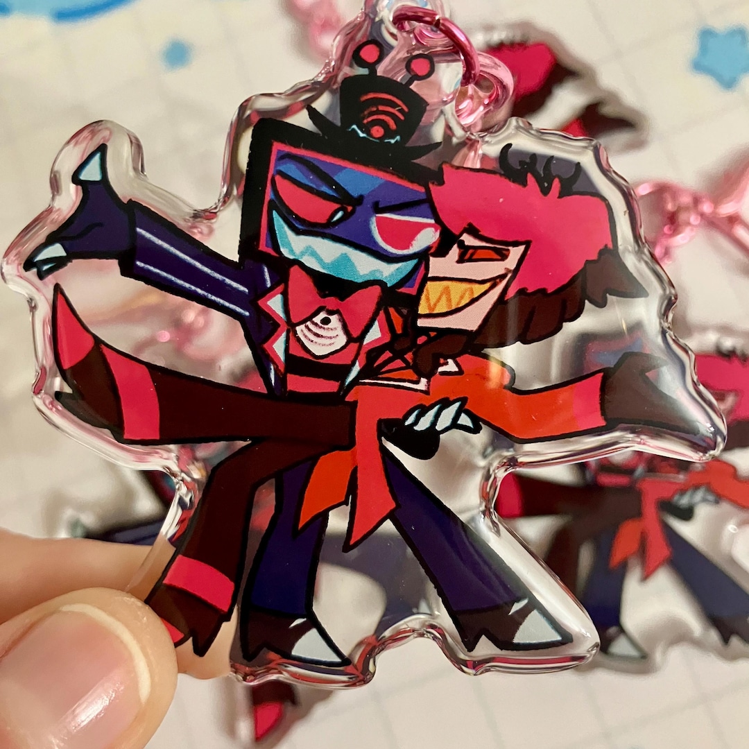 Radiostatic Acrylic Charm | Hazbin Hotel - Etsy