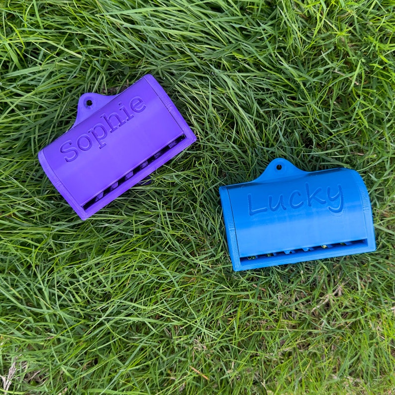 Poop Bag Dispenser Custom Dog Name Mounted Perfect Gift for Your