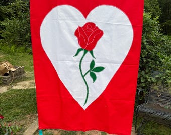 ARGOOFG Gartenflagge Zum Valentinstag – 30,5x45,7 Cm, Doppelseitig, Polyester, Mit Hülse