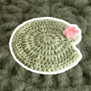 Crochet Lily Pad Coasters