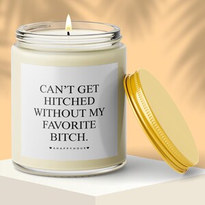 Personalized Bridesmaid Proposal Gift, Will You Be My Bridesmaid Candle, Custom Wedding Party Candle, Bridesmaid Ask Gift, Engagement Candle