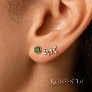 Geburtsstein Sternzeichen Ohrstecker, Skorpion Sternzeichen Geschenk, Konstellation Ohrring Ohrstecker