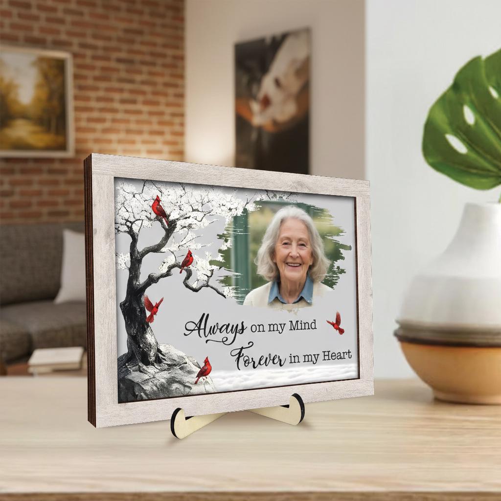 Personalized Mom Memorial Photo Frame,cardinal Memorial Frame,loss of ...