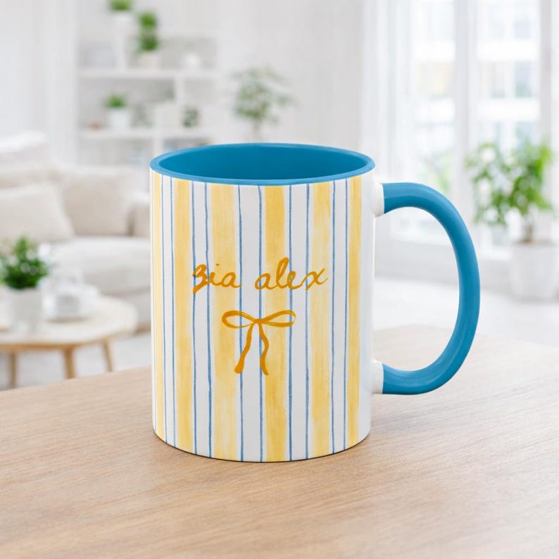 Tante Becher, Babymitteilung Geschenk für Tante, Tia Zia Kaffeetasse, personalisierte Schwangerschaft offenbaren, neue Tante Geschenkidee, benutzerdefinierte Namenstasse Bild 8