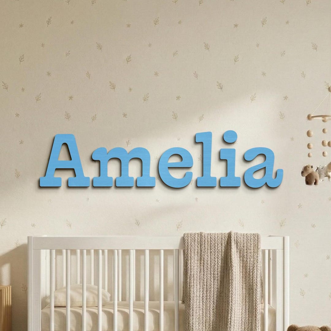 Personalized Wooden Name Sign for Nursery,custom Baby Room Wall Décor ...