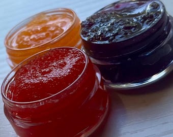 Lippenpeelings, fruchtige, süße Beerenbalsam, Feuchtigkeitscreme für die Lippen, Freebies