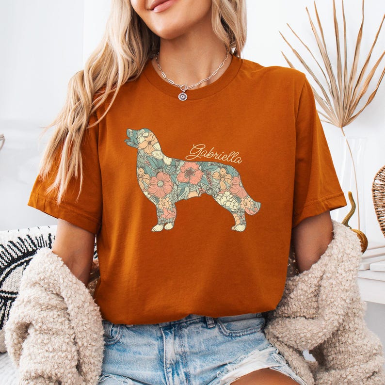 Personalized Golden Retriever Shirt, Custom Name Golden Retriever ...