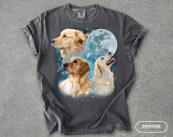 Camiseta vintage Golden Retriever: Camiseta retrô dos anos 90 para mãe de cachorro