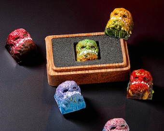 Handbemalte Monster Keycap, Artisan Resin Keycap, Geschenk für Gamer, Geek & Keyboard Fan
