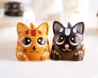 Personalisierte Katze Keycap: Handgemachter Harz-Artisan-Schlüssel