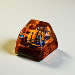 Tasto in resina in stile nano, decorazione per tastiera meccanica in stile fantasy, regalo di compleanno