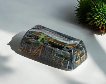 3D Rifle Resin Tastenkappe: Handgefertigte Artisan Mechanische Tastatur Dekor