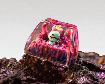 Anime-Harz-Schlüsselkappe: Handgefertigtes Plüsch-Inpiriertes Artisan-Design