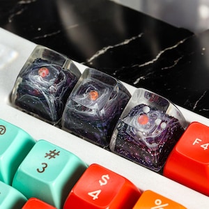 Universe Theme Custom Keycap Gift, Custom Handmade Space Planet Keycap, Handmade Galaxy Universe Key for Gaming Setup, Gift Idea for Him