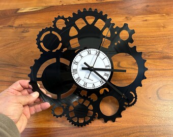 Clockwork Clockwork Record Clock TheKreativVinylShop Gift Idea Wall Clock Vinyl Clock
