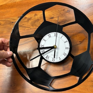 Football Record Clock TheKreativVinylShop Gift Idea Wall Clock Vinyl Clock