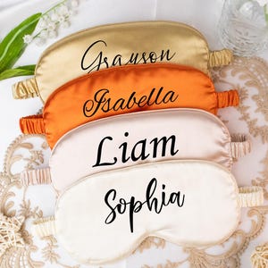 Eye Masks, Sleep Masks, Custom Gift for Bridesmaid, Sleepover Party Favor, Bachelor Party Gift, Graduation Gift, Gift for Her, Birthday Gift