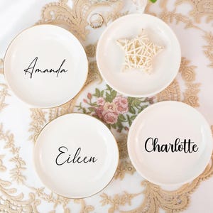 Bridesmaid Gifts Ring Dish for Bride, Jewelry Tray, Mothers Day Gift, Birthday Gift for Her, Wedding Gift, Anniversary Gift