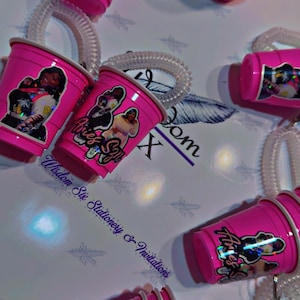 Birthday Girl Custom Shot Cup Bracelets - Set of 12 | Wristlet Shot Cup | Bracelet Shot Cup | Party Favor