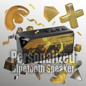 Custom Bluetooth Speaker, Personalized Sound System, Music Lover Gift, Portable Speaker, Wireless Speaker, Unique Tech Gadget