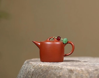 55 ml/cc chiński Yixing Zhu glina MiNi czajniczek Ji Zhi dzbanek na herbatę Zisha ręcznie robiony Kungfu hu