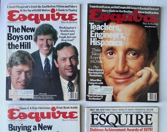4 - Vintage Issues of ESQUIRE Magazine - Lot 1
