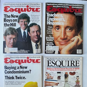 4 - Vintage Issues of ESQUIRE Magazine - Lot 1