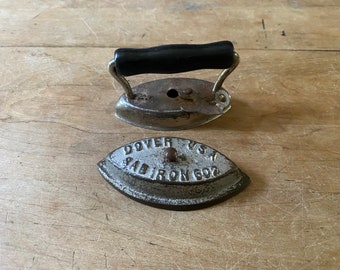 No. 3 - Antique Miniature DOVER SAD IRON No. 602 Doll Toy Salesman’s Sample Lace Iron