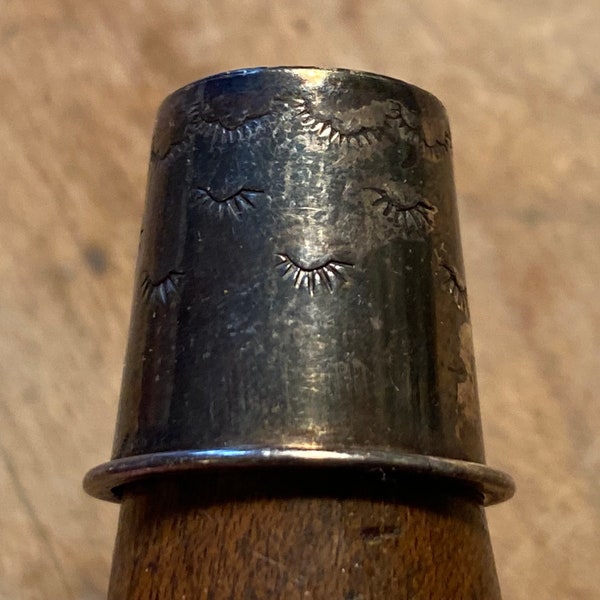 Handmade Possibly Native American - Sterling Silver Thimble - No Markings - Weighs 3.00 Grams