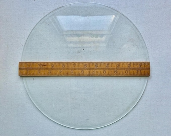 Vintage 12” Diameter Flat Clock Replacement Glass - 11 7/8” Clock Crystal - CG #5