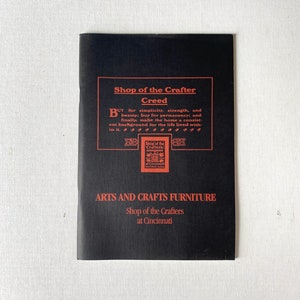 1983 Softcover - Shop of the Crafter Creed - Arts And Crafts Furniture Shop of the Crafters at Cincinnati