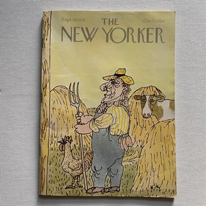 September 18, 1978 - The New Yorker Magazine - William Steig Cover - Full Issue - No Mailing Label