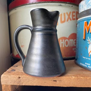 Vintage Gunmetal Prinknash Miniature Syrup Pitcher - Prinknash MCM Creamer Pitcher - Made in England