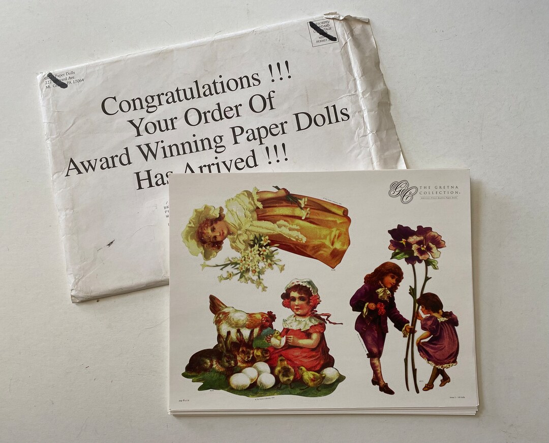 1999 Series 3 Gretna Collection Paper Dolls 24 Complete Sheets & 4
