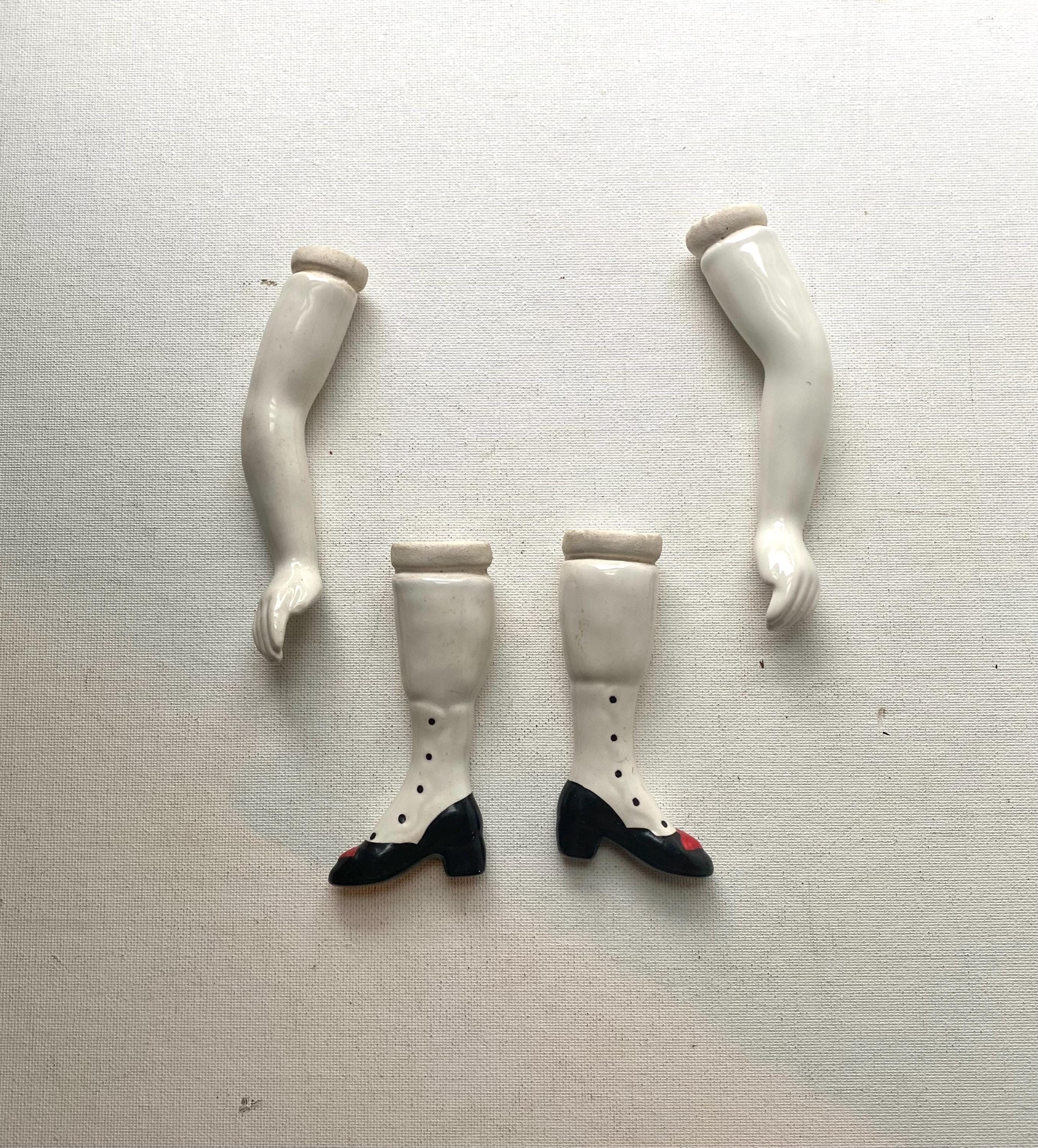 Antique china doll Parts　lHands &Legs Vintage Unmarked China Doll Parts - Legs and Arms - Etsy