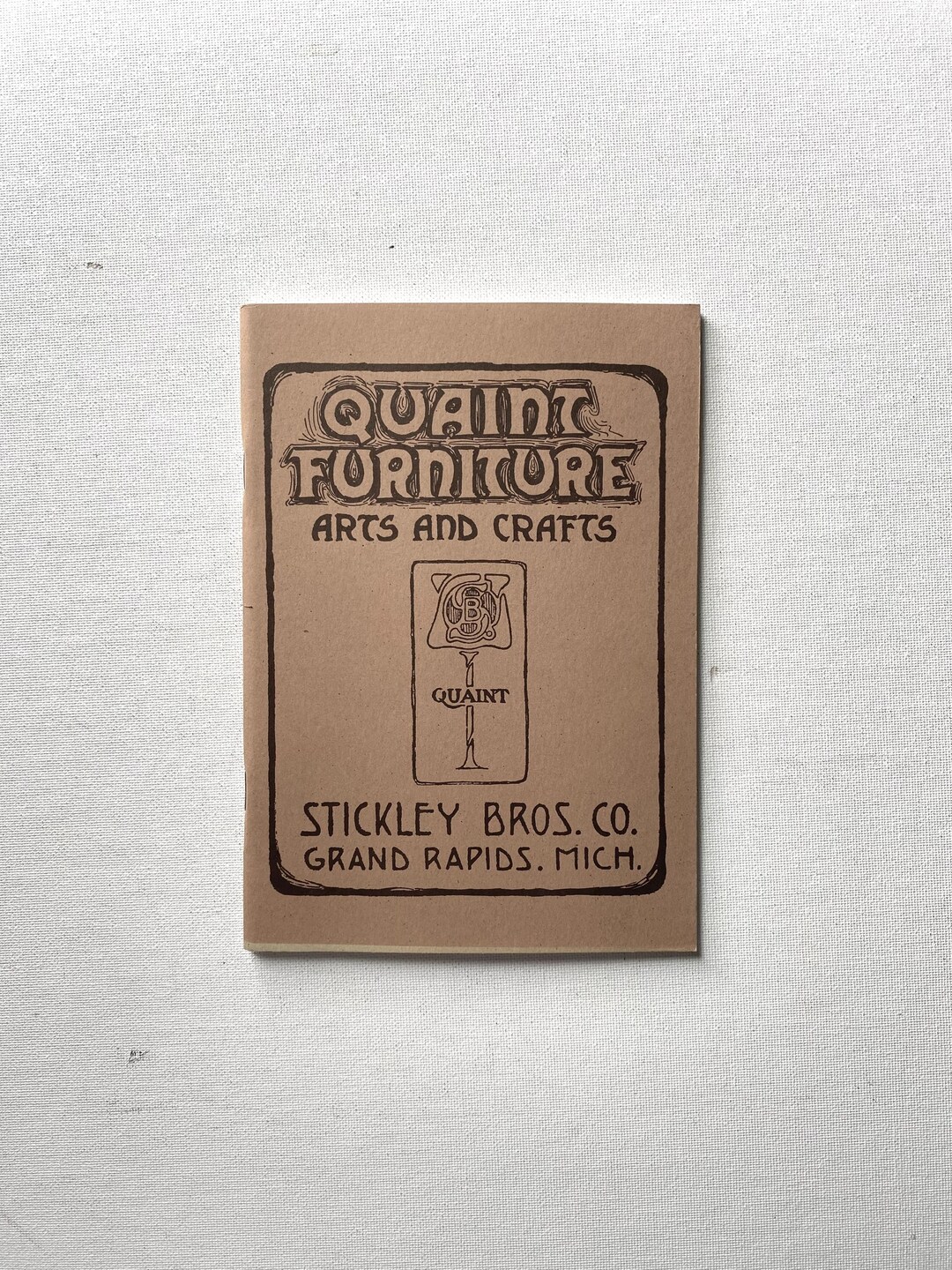 1981 Softcover Catalog of Quaint Furniture in Arts and Crafts Reprint