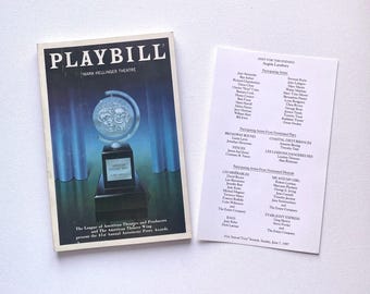 George Abbott Autograph - 41st Annual Antoinette Perry Awards - Mark Hellinger Theatre - 1987 Tony Awards Playbill