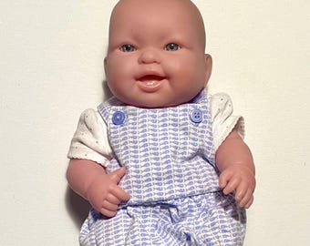 Vintage 13” Berenguer Doll - Smiling New Born - Open Mouth - Two Teeth - Hard Vinyl Rubber - Excellent Condition